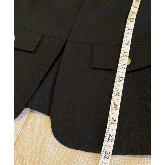 Drapers & Damons Blazer Womens 6 Black 3/4 Sleeves Business Basics Sport Coat - Picture 11 of 13